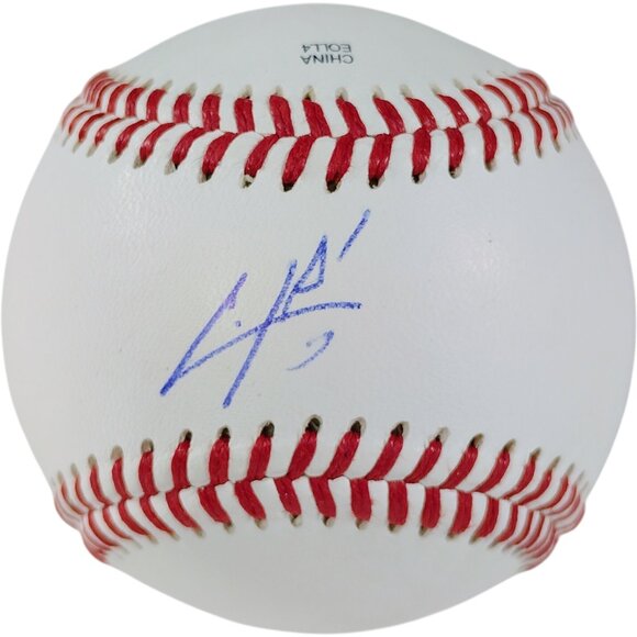 Oscar Colas Autographed Baseball Chicago White Sox Fukuoka Hawks Proof Photo COA - Picture 1 of 7